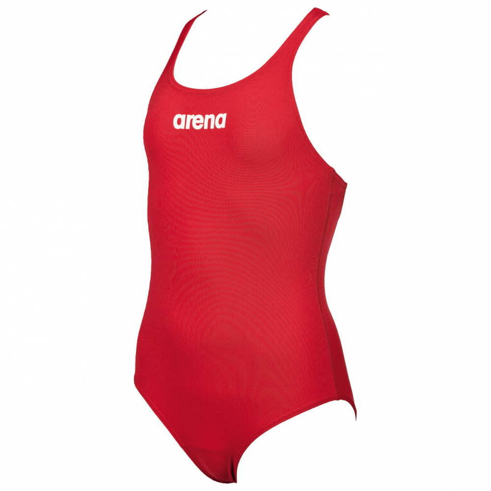 Girls Solid Swim Pro One Piece Swimsuit - Image 2