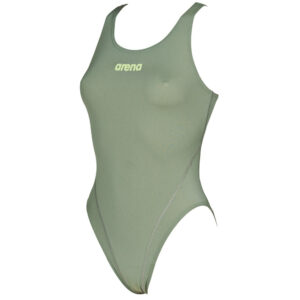 Womens Solid Swim Tech One Piece