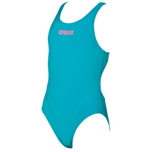 Girls Solid Swim Tech One Piece Swimsuit