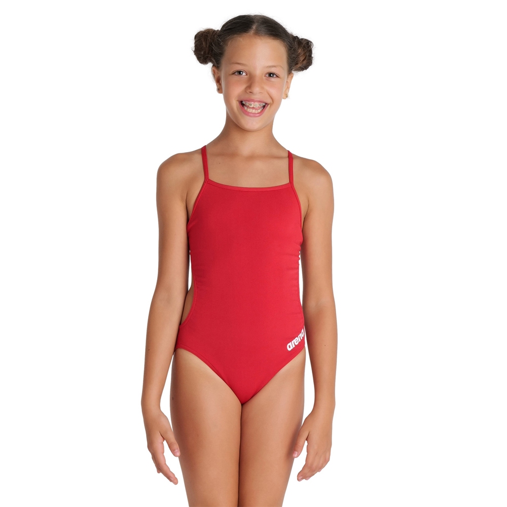 Girl's Solid Team Challenge Swimsuit - Image 4