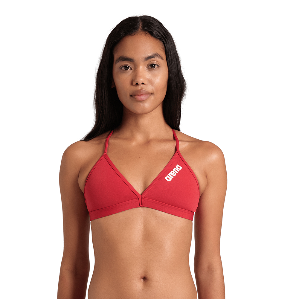 Women’s Solid Team Tie Back Bikini Top - Image 2