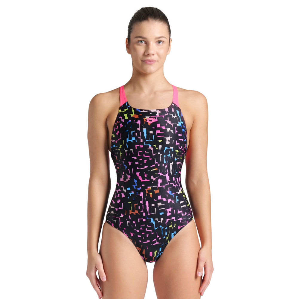 Womens Mosaic Pro Back Swimsuit