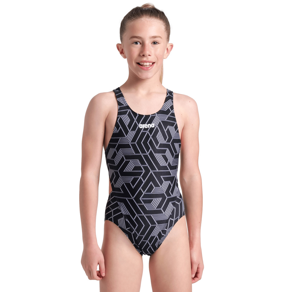 Girls Escape Tech Back Swimsuit