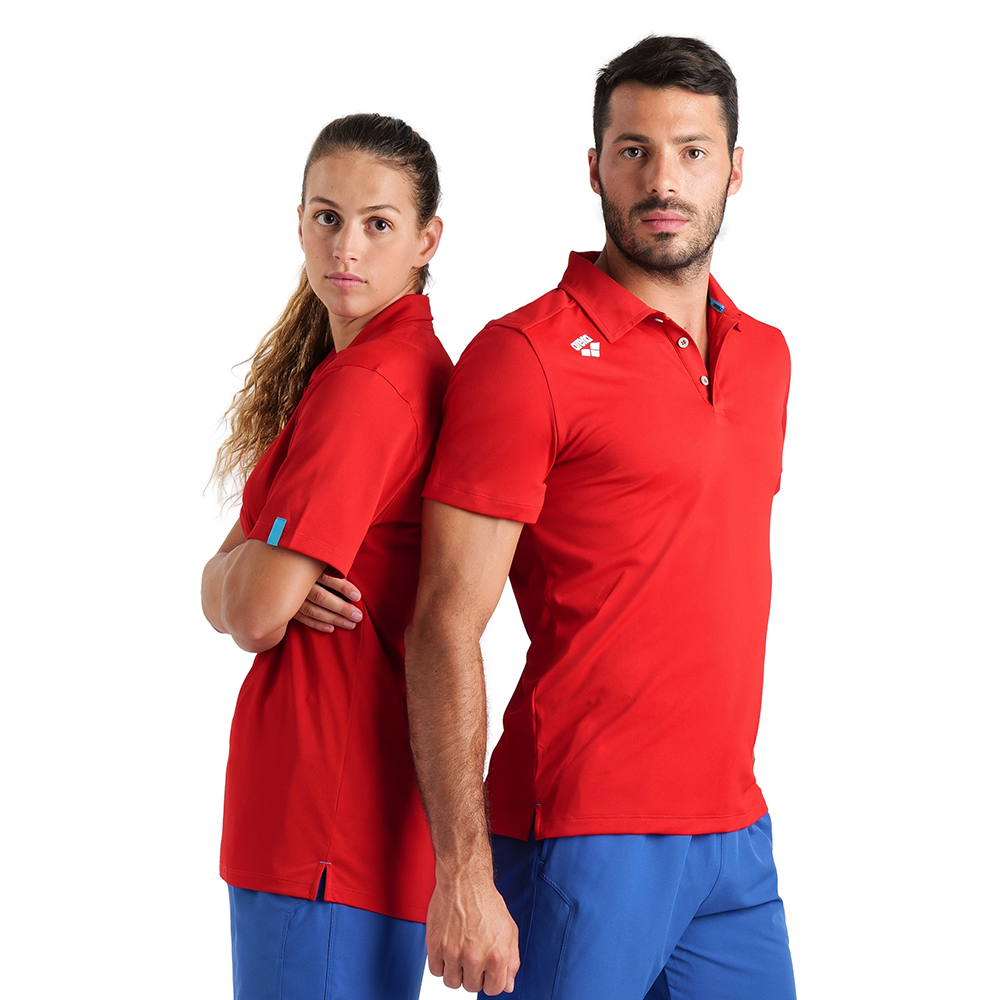 Unisex Team Solid Polo Shirt - Image 4