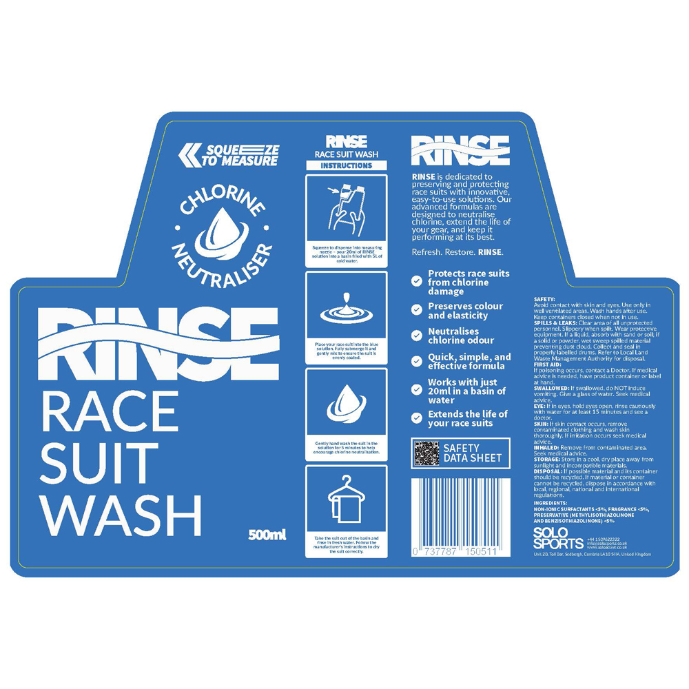 RINSE Race Suit Wash 500ml - Image 2