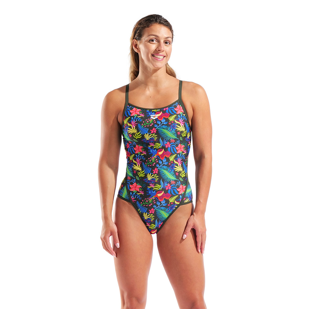 Women's Summer Blossom Picture Super Fly Back Swimsuit